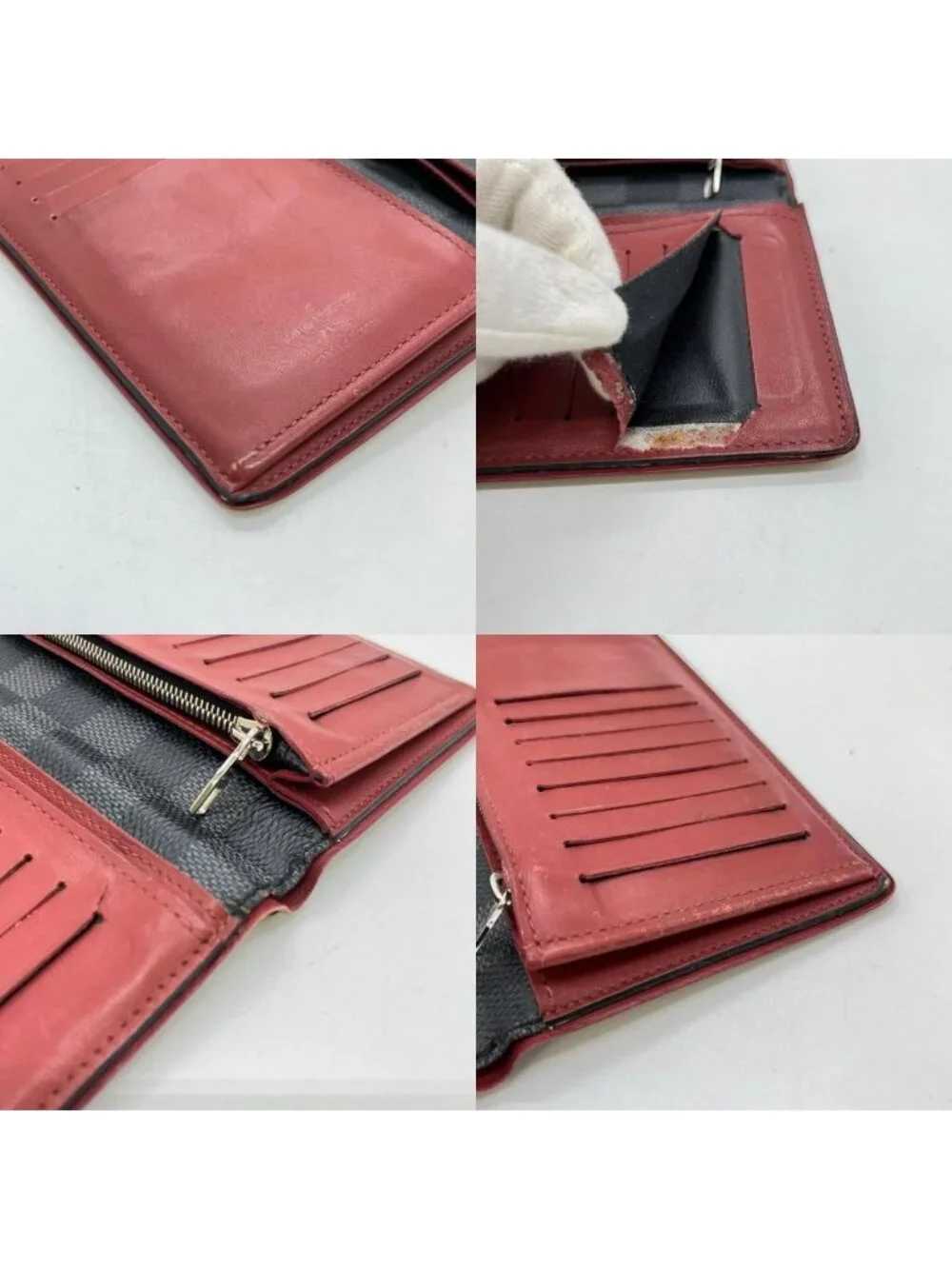 Louis Vuitton Bifold Wallet Damier Portefeuille Brazza Black Box Included